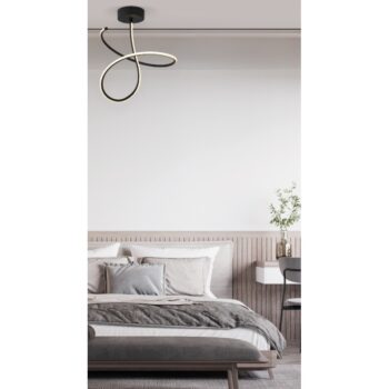 Home Lighting - Φωτιστικό οροφής SE LED 50 KRISHNA CEILING BLACK Γ3