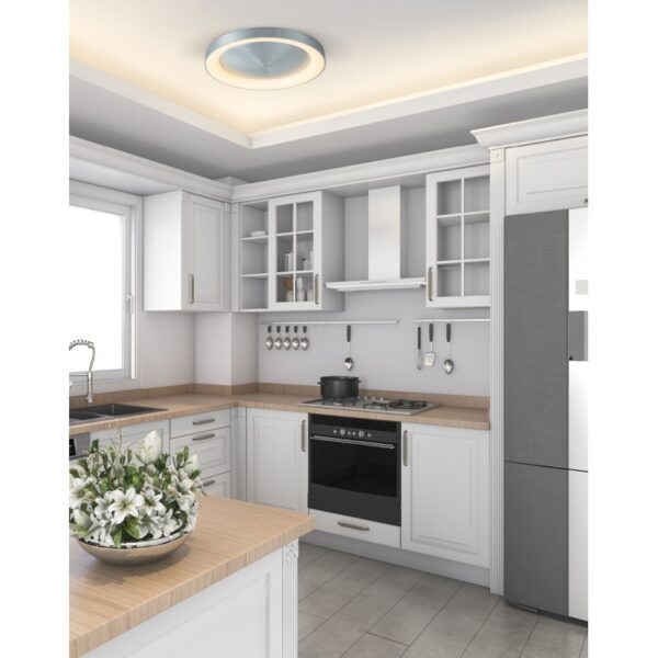 Home Lighting - Φωτιστικό οροφής SE LED 80 AMAYA CEILING NICKEL MATT Δ3