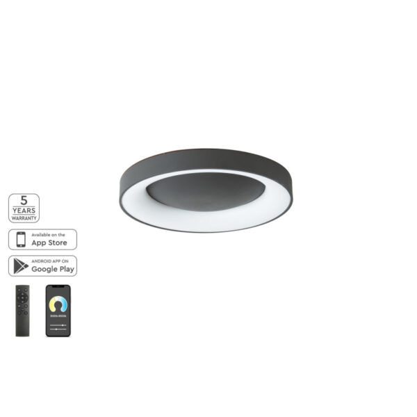 Home Lighting - Φωτιστικό οροφής SE LED SMART 60 AMAYA CEILING BLACK Δ3