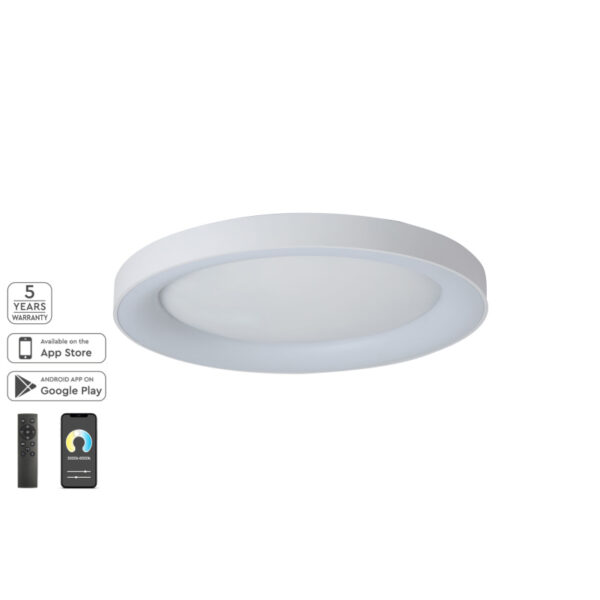 Home Lighting - Φωτιστικό οροφής SE LED SMART 80 AMAYA CEILING WHITE Δ3