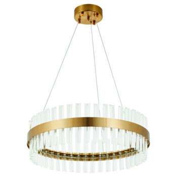 Home Lighting - Φωτιστικό οροφής TORRENT BRUSHED GOLD PENDANT LED