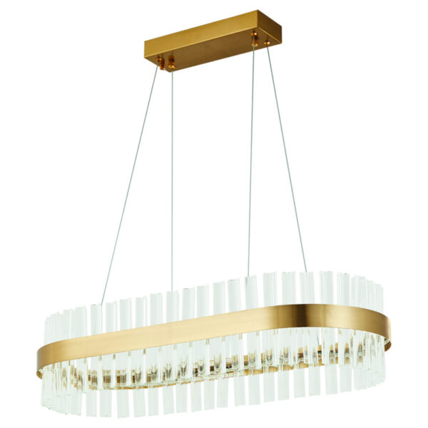 Home Lighting - Φωτιστικό οροφής TORRENT BRUSHED GOLD PENDANT LED