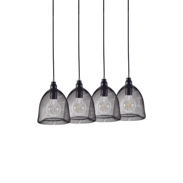 Home Lighting - Φωτιστικό οροφής ZOLA PENDANT LAMP BLACK MATT Πολύφωτο