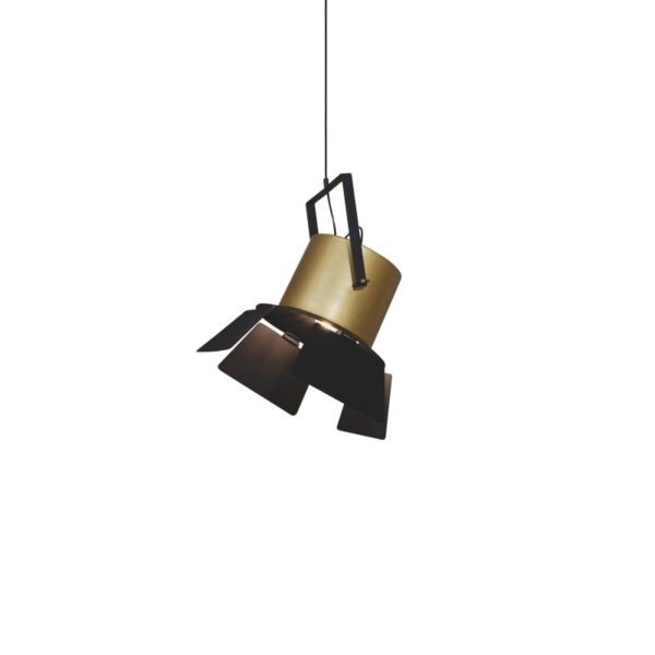 Home Lighting - Φωτιστικό οροφής - Σποτ ARLEN GOLD AND BLACK PENDANT Μονόφωτο