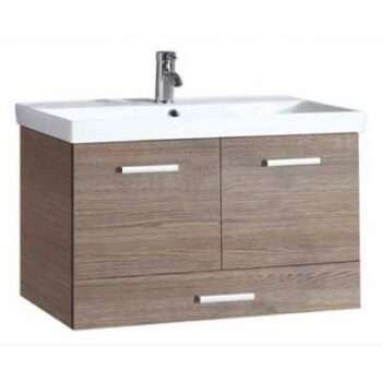 Gloria Ada Up 75 cm Moka Rigato- Σετ Έπιπλο Μπάνιου με Νιπτήρα