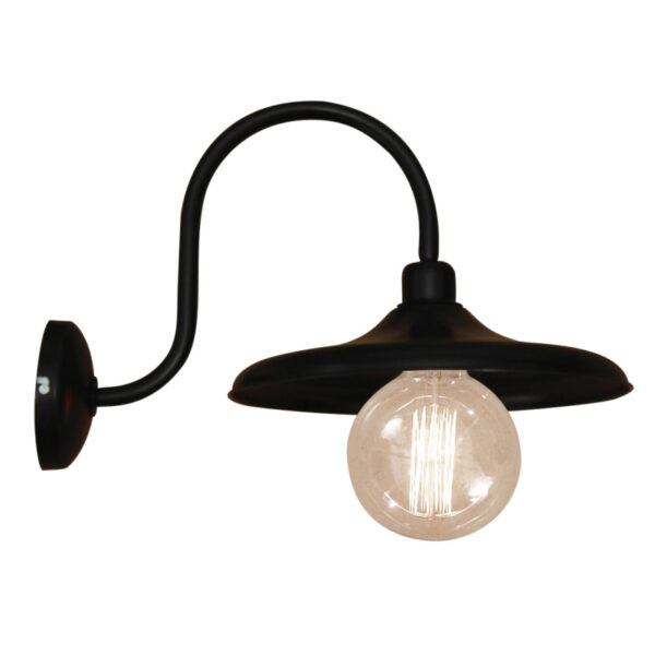 Home Lighting - Φωτιστικό τοίχου ADELA BLACK WALL LAMP Μονόφωτο