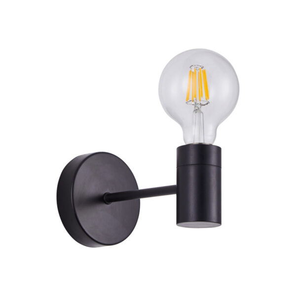 Home Lighting - Φωτιστικό τοίχου ADEPT BLACK WALL LAMP Γ2 Μονόφωτο