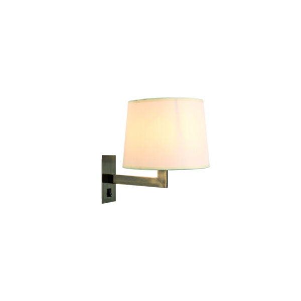 Home Lighting - Φωτιστικό τοίχου DONA WALL LAMP ANTIQUE BRASS 1Δ3 Μονόφωτο