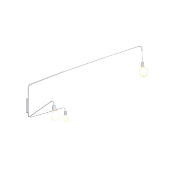 Home Lighting - Φωτιστικό τοίχου MIMA WHITE WALL LAMP Τρίφωτο
