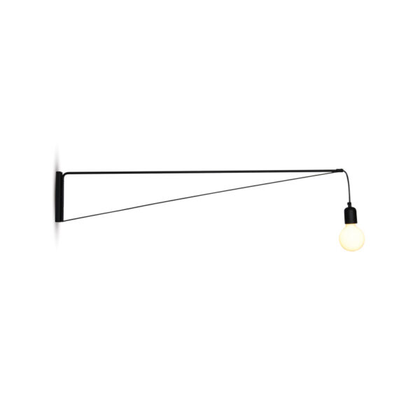 Home Lighting - Φωτιστικό τοίχου NINA BLACK WALL LAMP Μονόφωτο
