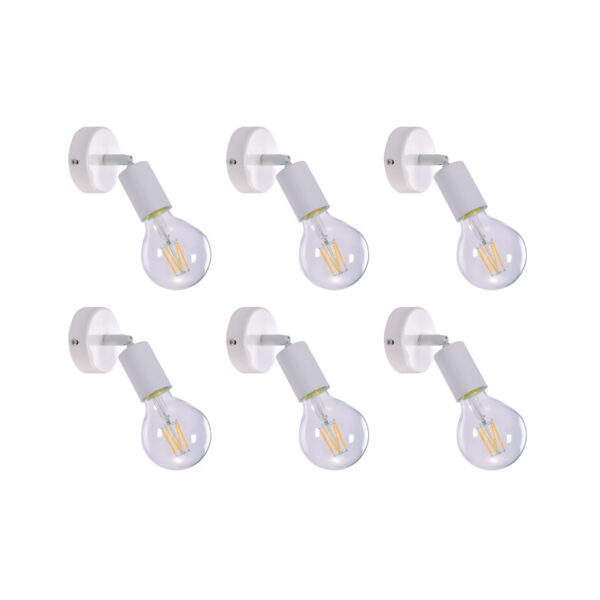 Home Lighting - Φωτιστικό τοίχου Soma Packet White adjustable spotlight Μονόφωτο (6 τμχ)
