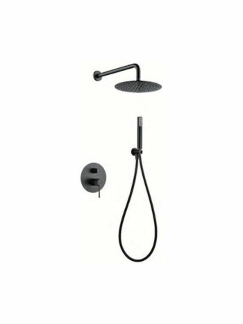 Imex Line- Σετ εντοιχισμού ντουζιέρας 2 εξόδων GPD038/BGM Black Gun Metal