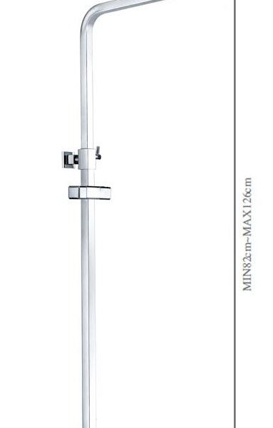 Imex RR0012 - Βέργα ντους στρογγυλή 115-165 cm Chrome | Casa Solutions Gekas