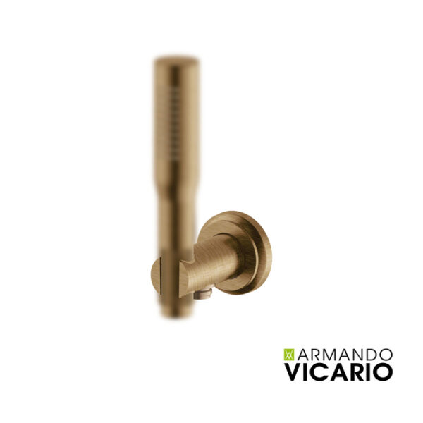 Armando Vicario - Επίτοιχη παροχή νερού για τηλέφωνο ντους με στήριγμα Antique Brass