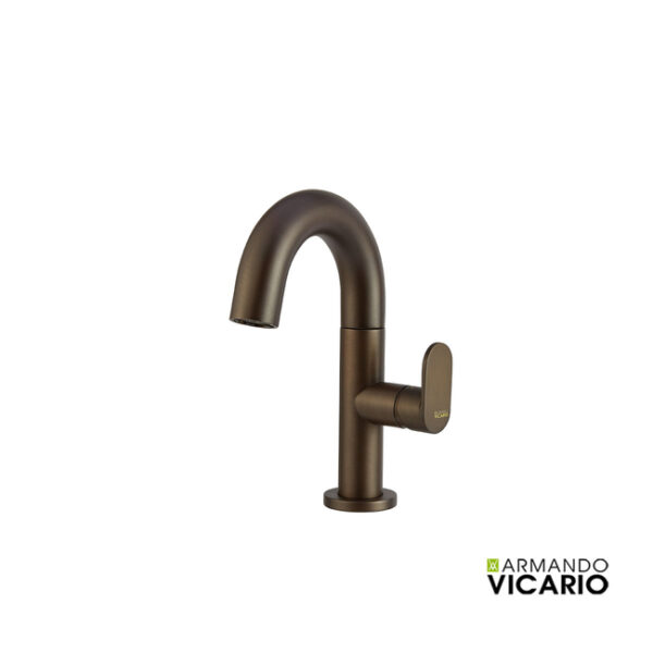 Armando Vicario Slim Μπαταρία νιπτήρα αναμεικτική με βαλβίδα clic-clac Tuscany Brass