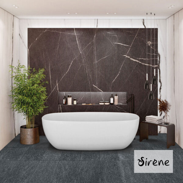 Μπανιέρα ελεύθερης τοποθέτησης -Sirene U2- Ματ Λευκό - 165x85cm