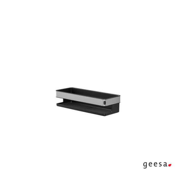 Geesa Tiger Σπογγοθήκη-Μπουκαλοθήκη μεταλλική επιτοίχια 28 cm Inox