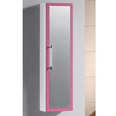 Gloria Colonela - Έπιπλο Μπάνιου στήλη κρεμαστή PVC 27x15x100h cm White-Pink-Grey