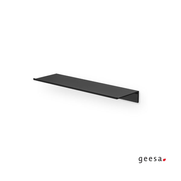 Geesa Leev - Εταζέρα μπάνιου επιτοίχια με 1 ράφι 40 cm Black Matt