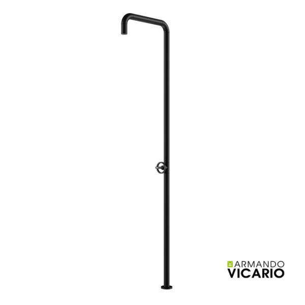 Armando Vicario Slim Στήλη ντους εξωτερικού χώρου θερμομικτική 227,8 cm Black Matt