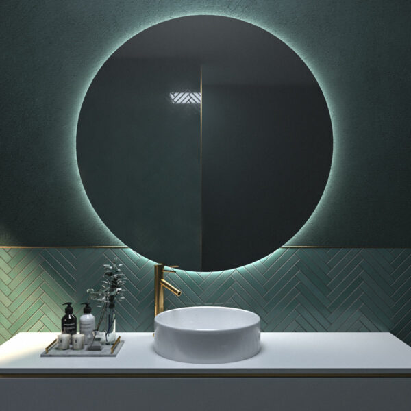 Καθρέφτης Circle με κρυφό Φωτισμό LED Ø42 cm