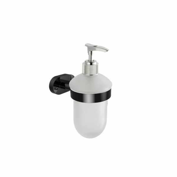 Karag New Oval - Δοχείο υγρού σαπουνιού (dispenser) γυάλινο Black