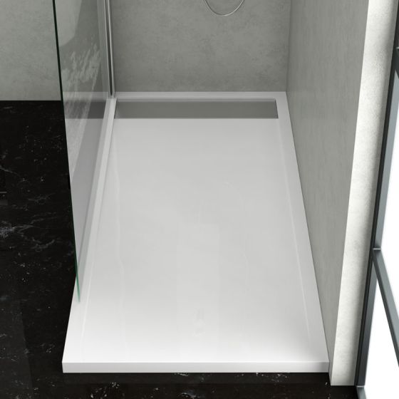 Karag Element - Ντουζιέρα ορθογώνια ακρυλική White 80x120x5,5cm