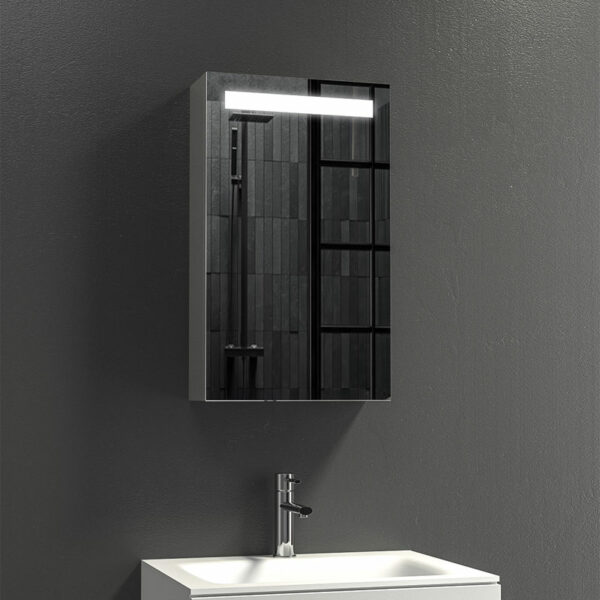 Καθρέπτης με ερμάριο και φωτισμό PIC007 KARAG 67x40x15cm