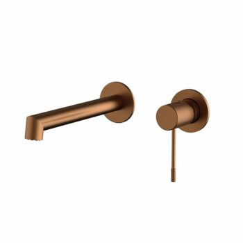 Μπαταρία Εντοιχισμού νιπτήρα 2 οπών Terra Rose Gold PVD Orabella