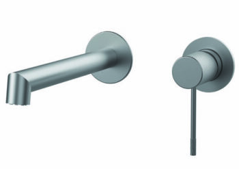 Μπαταρία Εντοιχισμού νιπτήρα 2 οπών Terra Gun metal light PVD Orabella - Image 5