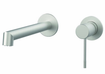 Μπαταρία Εντοιχισμού νιπτήρα 2 οπών Terra Nickel Brushed Orabella