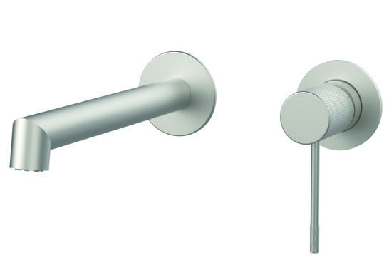 Μπαταρία Εντοιχισμού νιπτήρα 2 οπών Terra Nickel Brushed Orabella