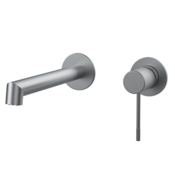 Μπαταρία Εντοιχισμού νιπτήρα 2 οπών Terra Gun metal light PVD Orabella