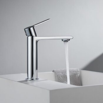 Μπαταρία νιπτήρα elegance chrome Orabella με βαλβίδα clic clac