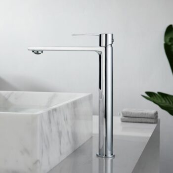 Μπαταρία νιπτήρα ψηλή - Πάγκου elegance chrome Orabella με βαλβίδα clic clac - Image 3