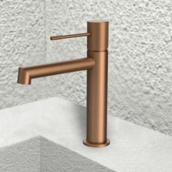 Μπαταρία νιπτήρα με βαλβίδα clic clac Rose Gold PVD Terra Orabella