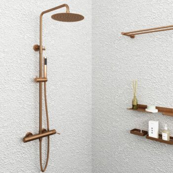 Εξωτερική στήλη ντους Terra Rose Gold Brushed Orabella