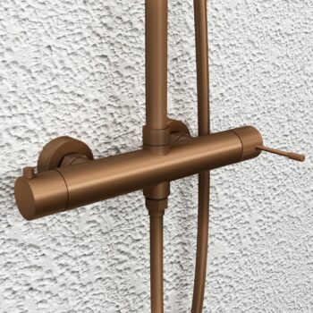 Εξωτερική στήλη ντους Terra Rose Gold Brushed Orabella - Image 2