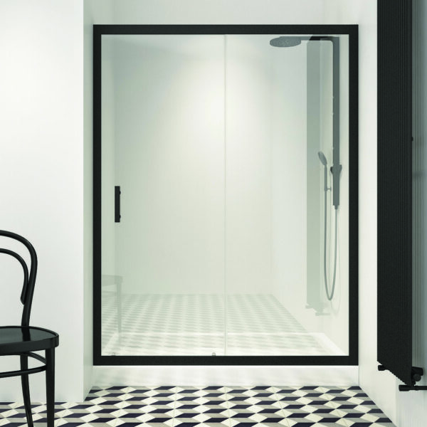 Καμπίνα από τοίχο σε τοίχο 200x120cm Energy easy fix 200 Black - Orabella