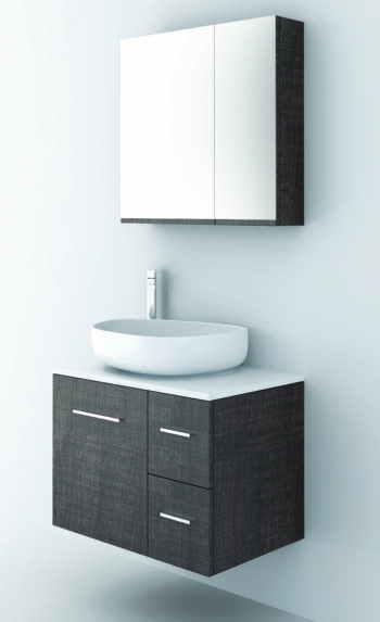 Orabella Solid Surface 70- Έπιπλο μπάνιου με 1 πόρτα & 2 συρτάρια-Χωρίς νιπτήρα Μελαμίνη Μ70xΒ45xΥ50cm