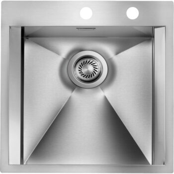 Sanitec Focus Mix Ένθετος Νεροχύτης 50x50cm Inox Σατινέ (λείος)