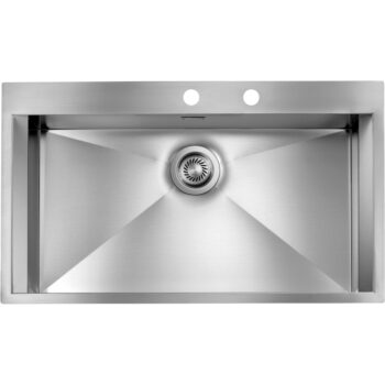 Sanitec Focus Mix Ένθετος Νεροχύτης 86x50cm Inox Σατινέ (λείος)