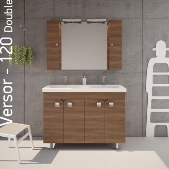 Έπιπλο Μπάνιου Επιδαπέδιο Double Versor maxi Μ120xΥ83 cm