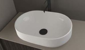 Gio Oval - Νιπτήρας επικαθήμενος 60x40 cm White