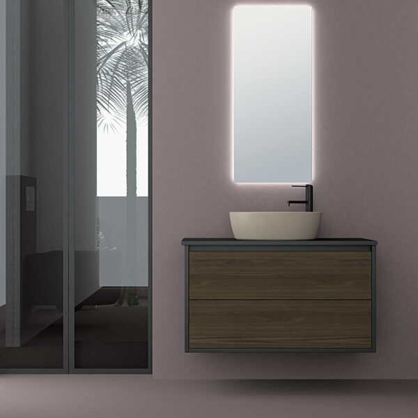 Comfort Mix I - Έπιπλο Μπάνιου Κ/Π Θαλάσσης Κρεμαστό Μ100xΠ50xΥ50 cm με νιπτήρα