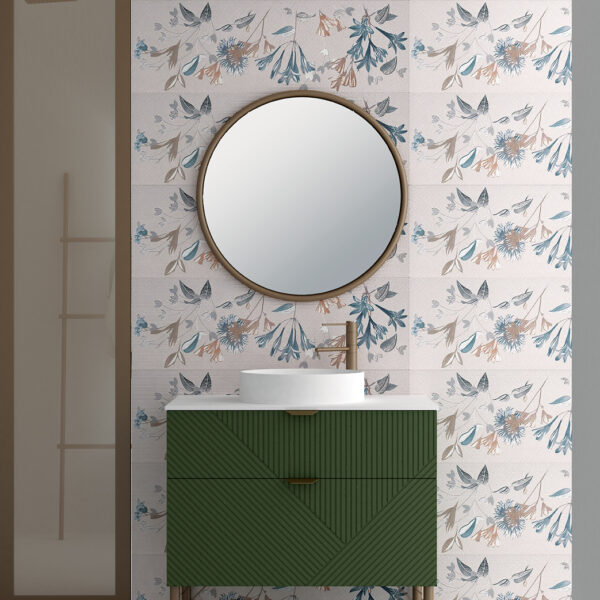 Drift I - Έπιπλο Μπάνιου MDF Επιδαπέδιο Μ100xΠ50xΥ52 cm με νιπτήρα