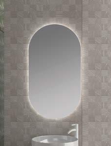 Oval LED - Καθρέπτης οβάλ με φωτισμό LED 60x90 cm