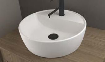 One U - Νιπτήρας επικαθήμενος Ø42 cm White Matt