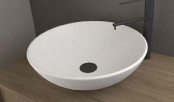 Zero - Νιπτήρας επικαθήμενος Ø46 cm White Matt