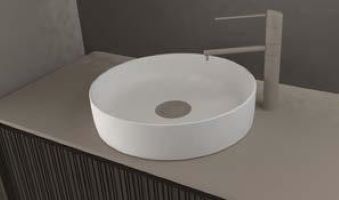 Suit - Νιπτήρας επικαθήμενος Ø40 cm White Matt